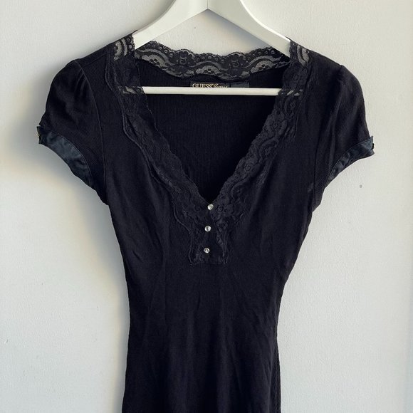 Y2K black top from Guess - Picture 6 of 6